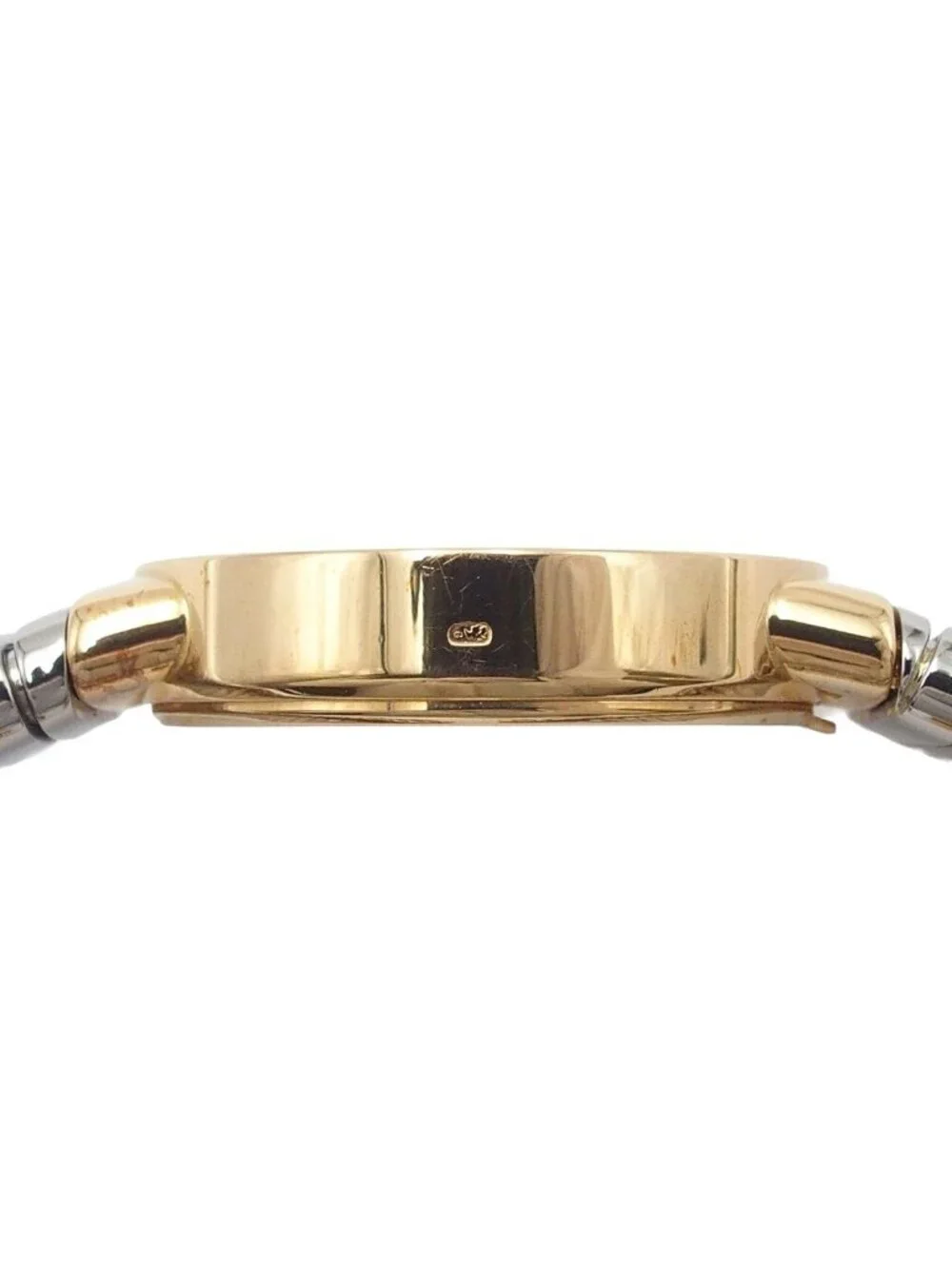 Bvlgari Tubogas Black 18K Yellow Gold SS Watch Quartz